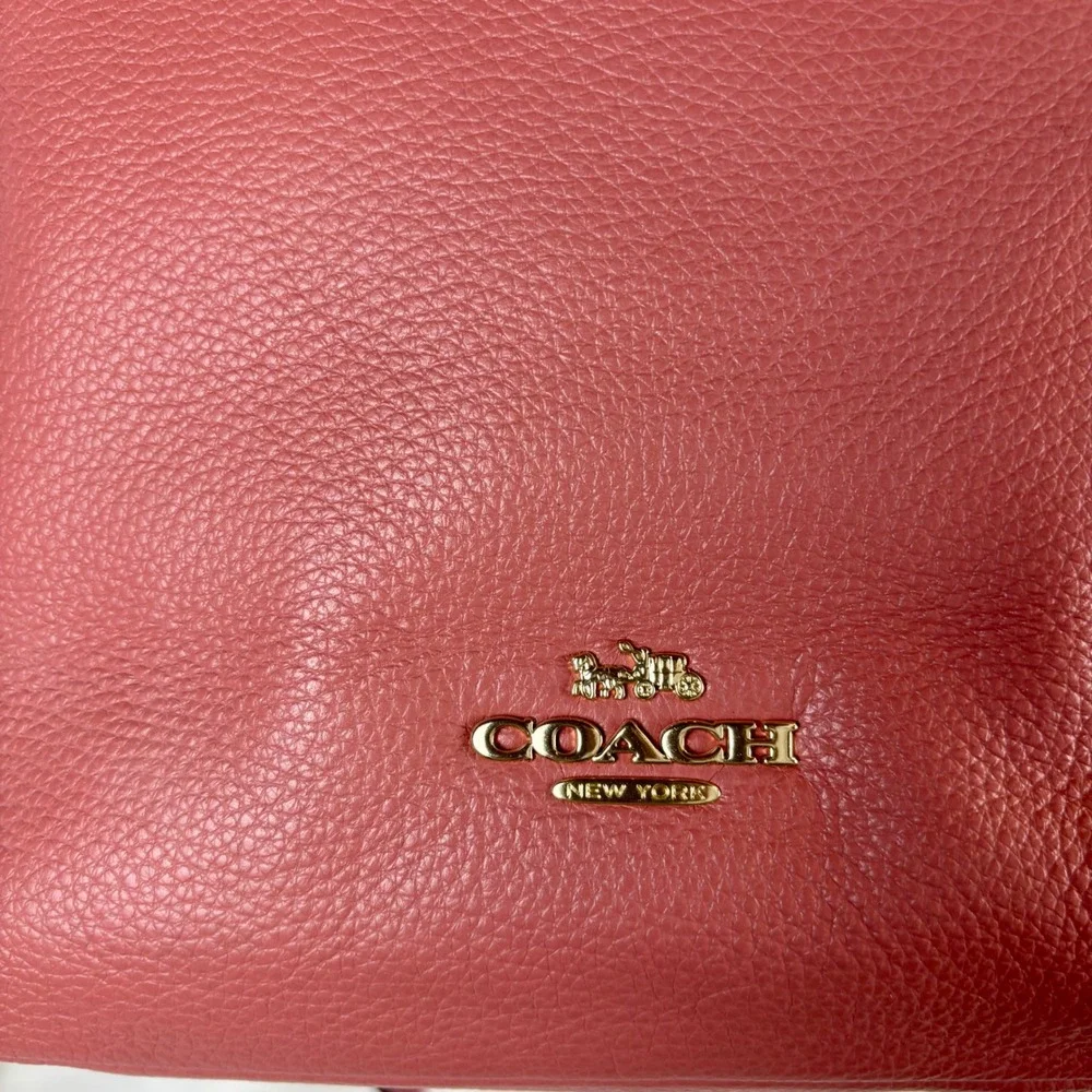 Coach‎ Abby Duffle Rose Petal Pink Pebbled Leather Shoulder Bag F31507 NEW